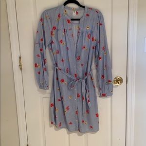 Old navy floral stripe button up dress